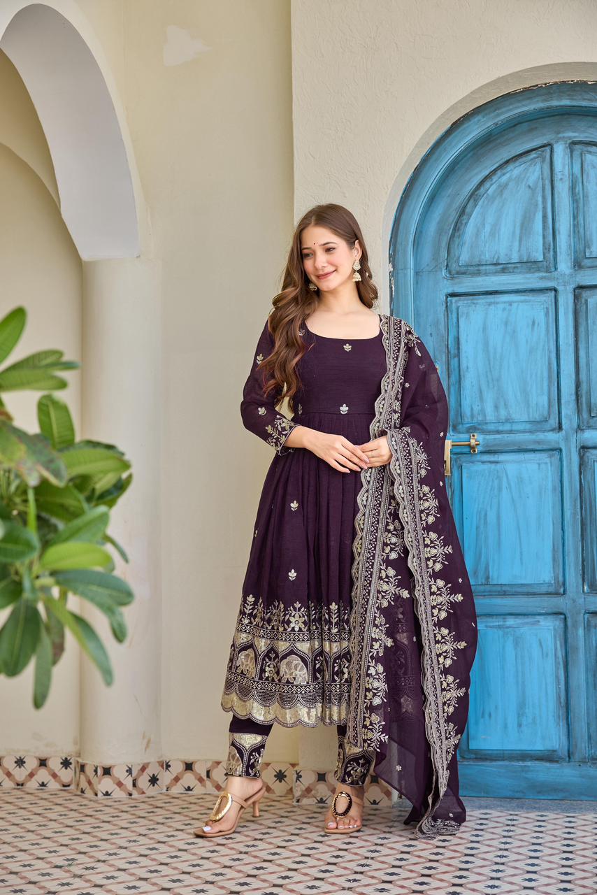 Heavy crunchy anarkali - 64
