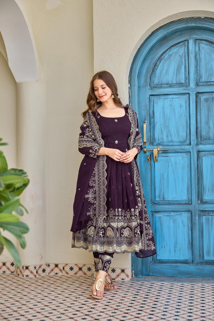 Heavy crunchy anarkali - 64