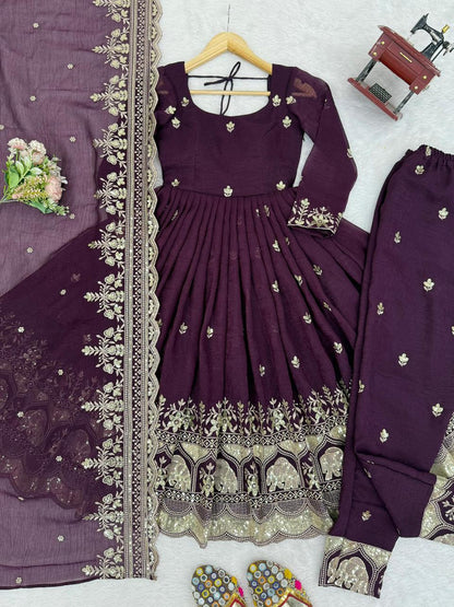 Heavy crunchy anarkali - 64