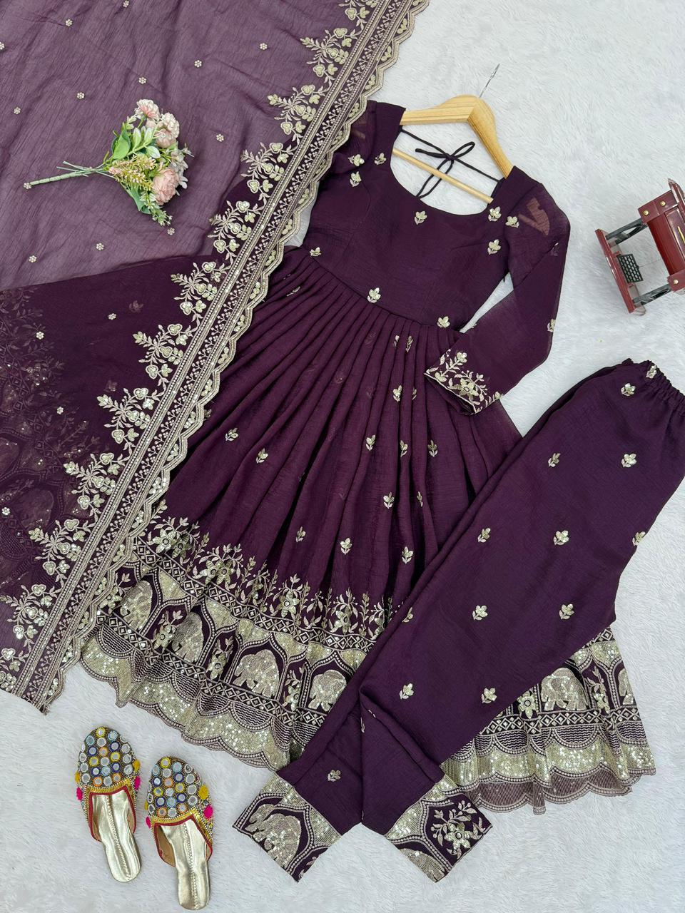 Heavy crunchy anarkali - 64