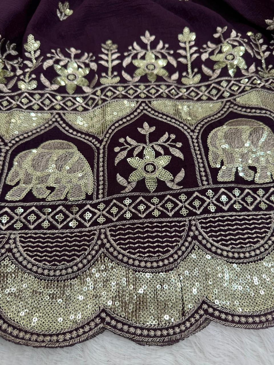 Heavy crunchy anarkali - 64