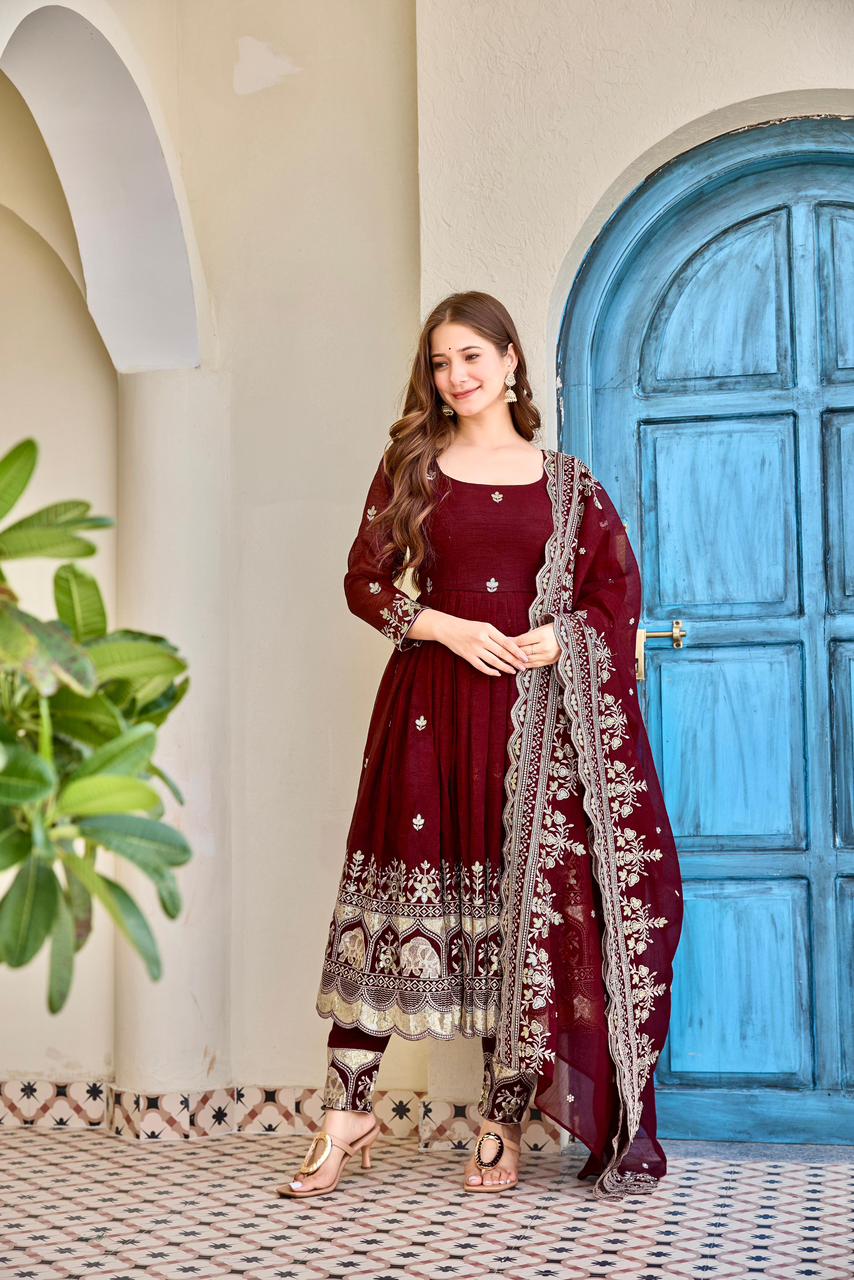 Heavy crunchy anarkali - 64