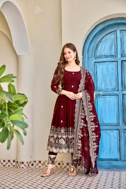 Heavy crunchy anarkali - 64
