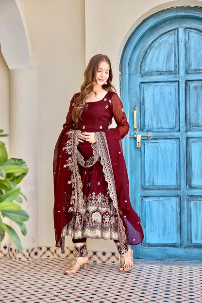 Heavy crunchy anarkali - 64
