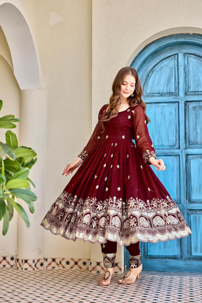 Heavy crunchy anarkali - 64
