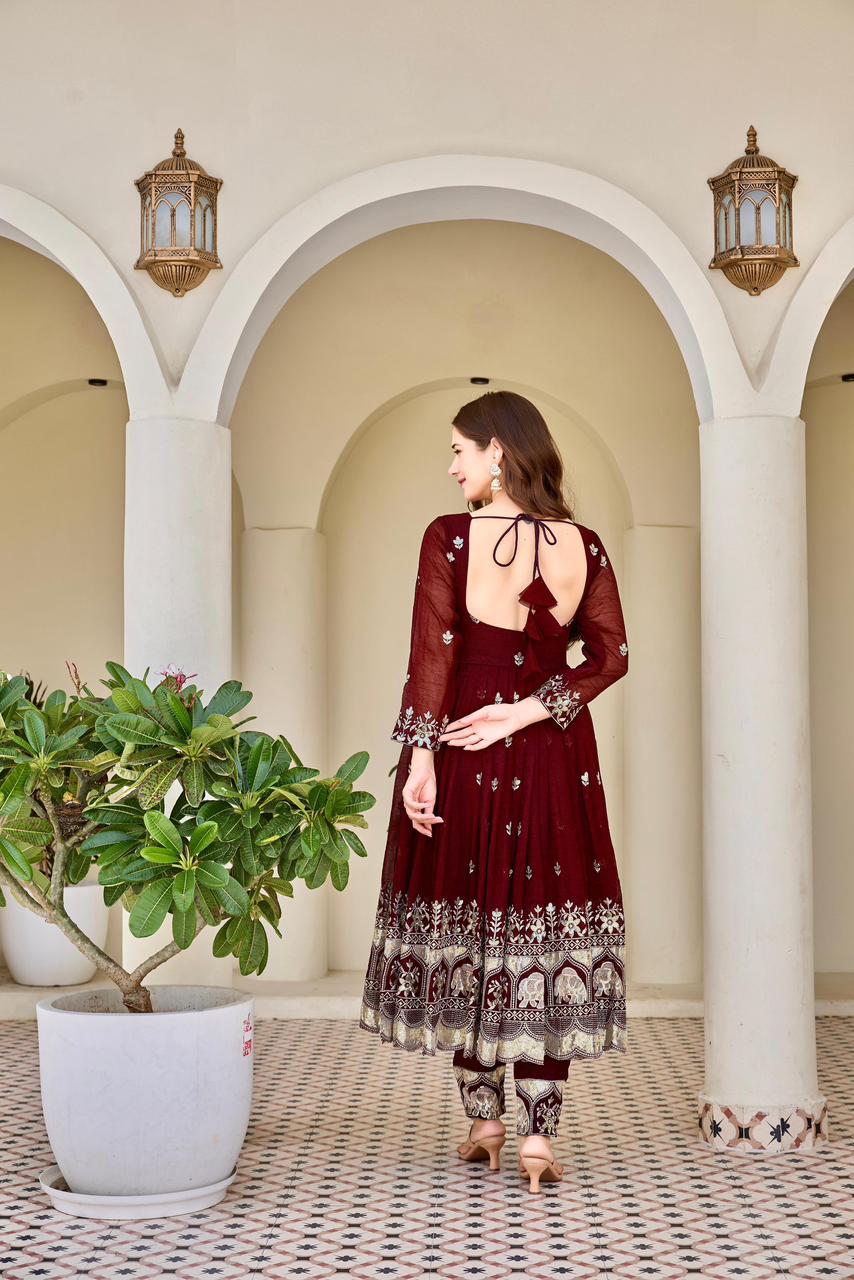 Heavy crunchy anarkali - 64