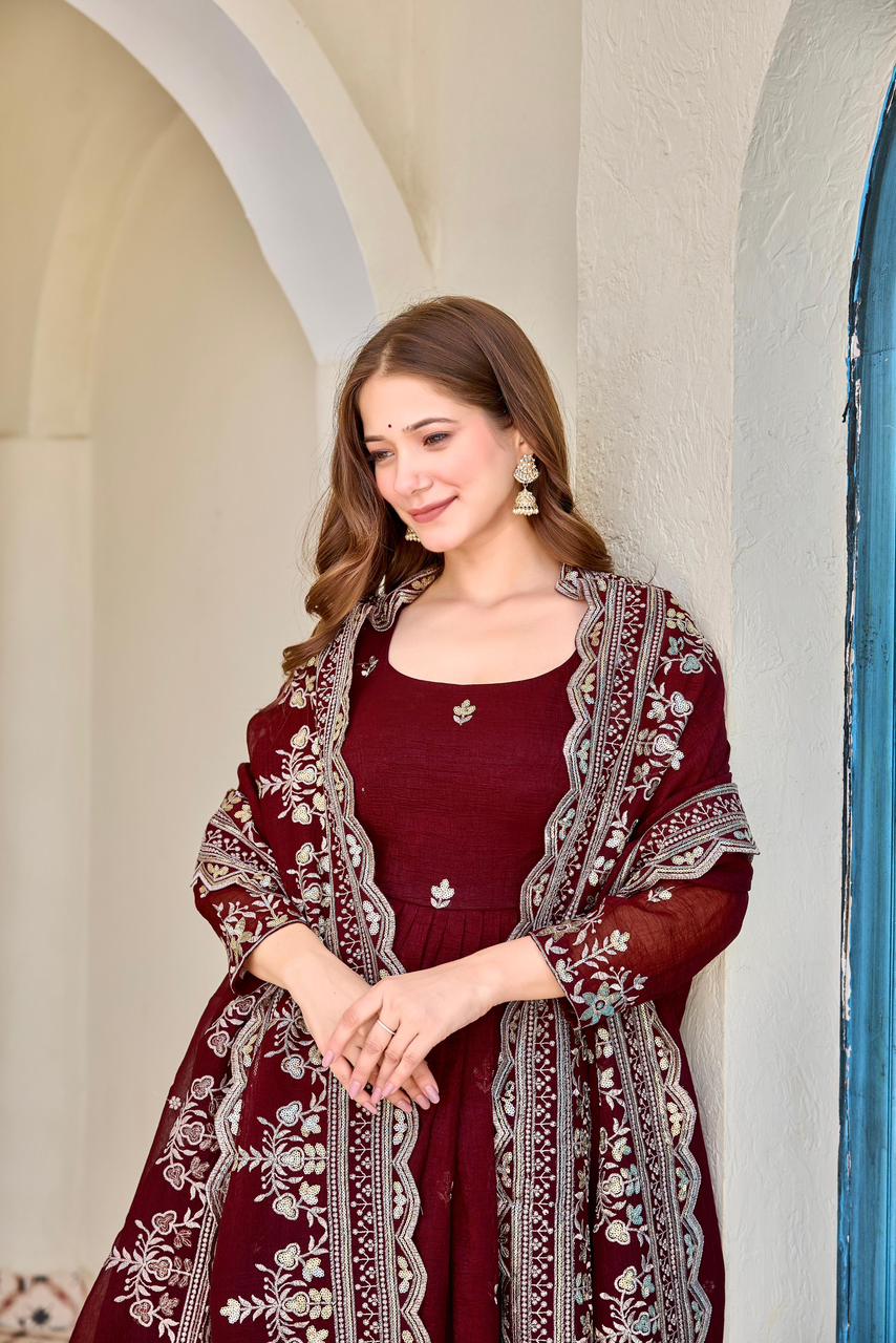 Heavy crunchy anarkali - 64