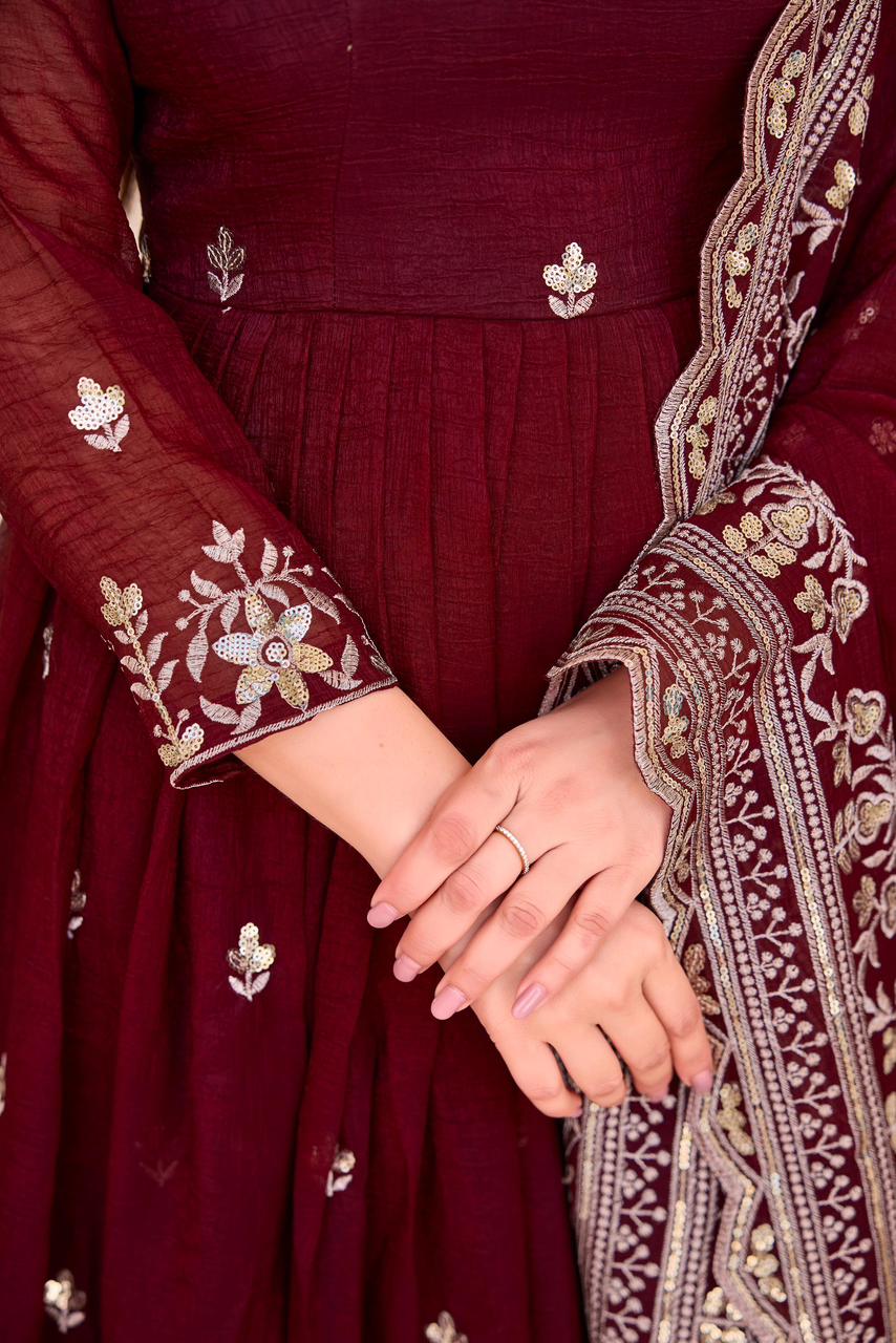 Heavy crunchy anarkali - 64