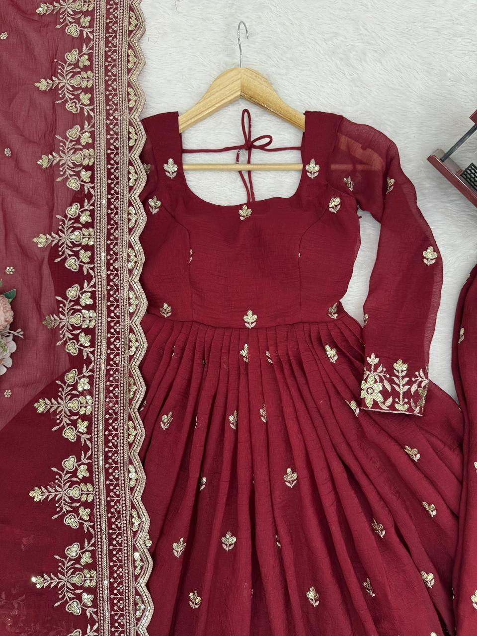 Heavy crunchy anarkali - 64