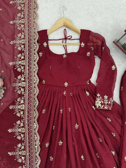 Heavy crunchy anarkali - 64