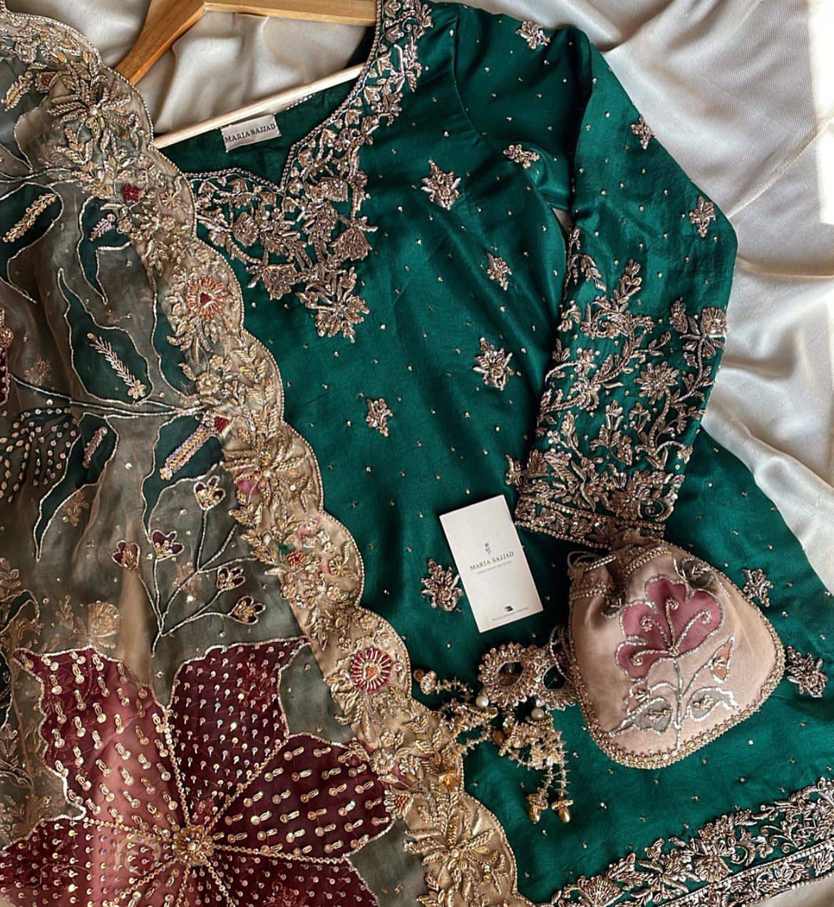 Exclusive embroidery sharara set - 1946