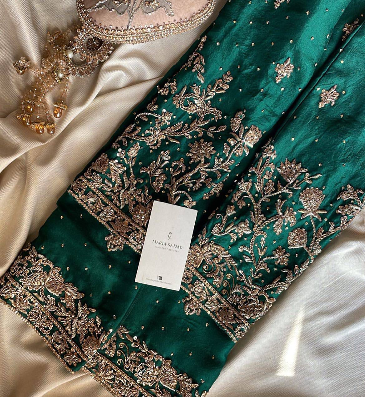 Exclusive embroidery sharara set - 1946